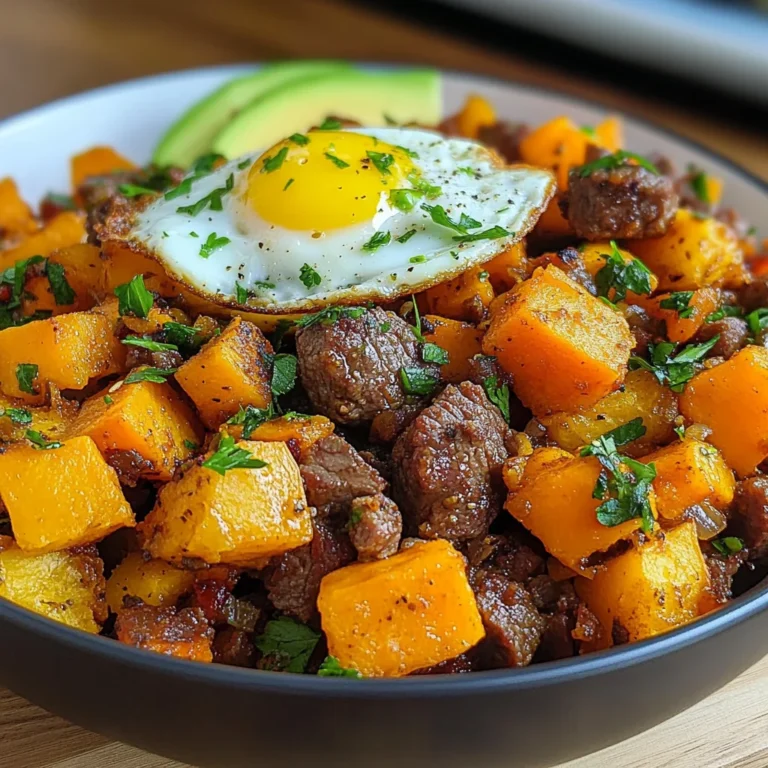 Beef Sweet Potato Hash