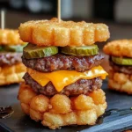 Mini Tater Tot Cheeseburgers