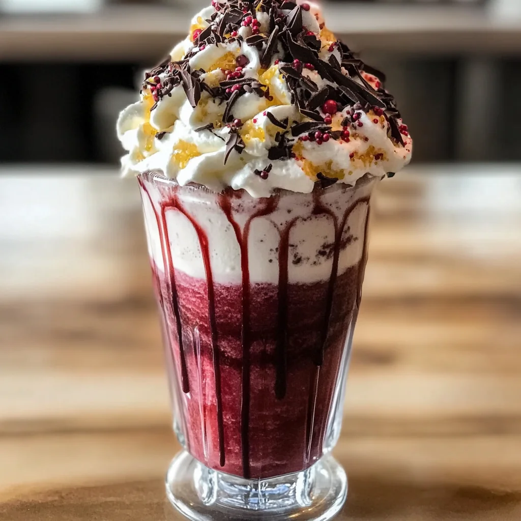 Vampire Bite Red apple vinegar Milkshake