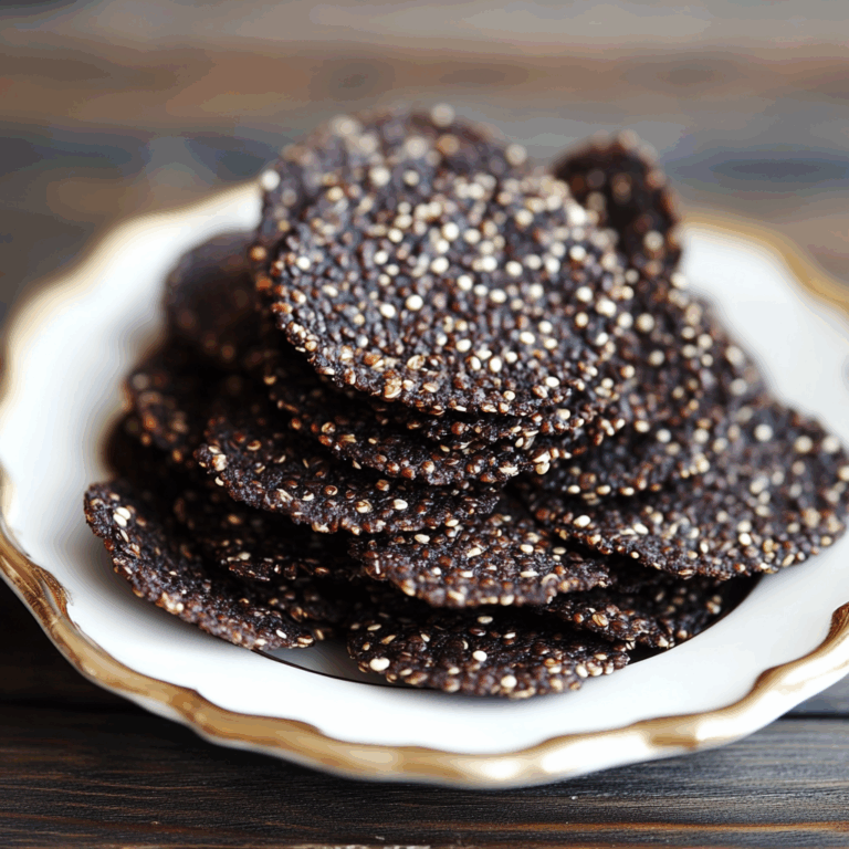 Dark Chocolate Quinoa Crisps