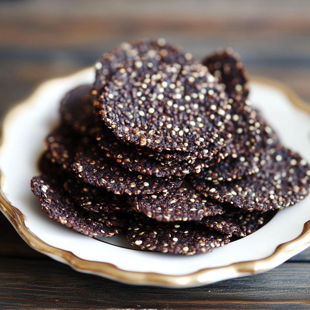 Dark Chocolate Quinoa Crisps