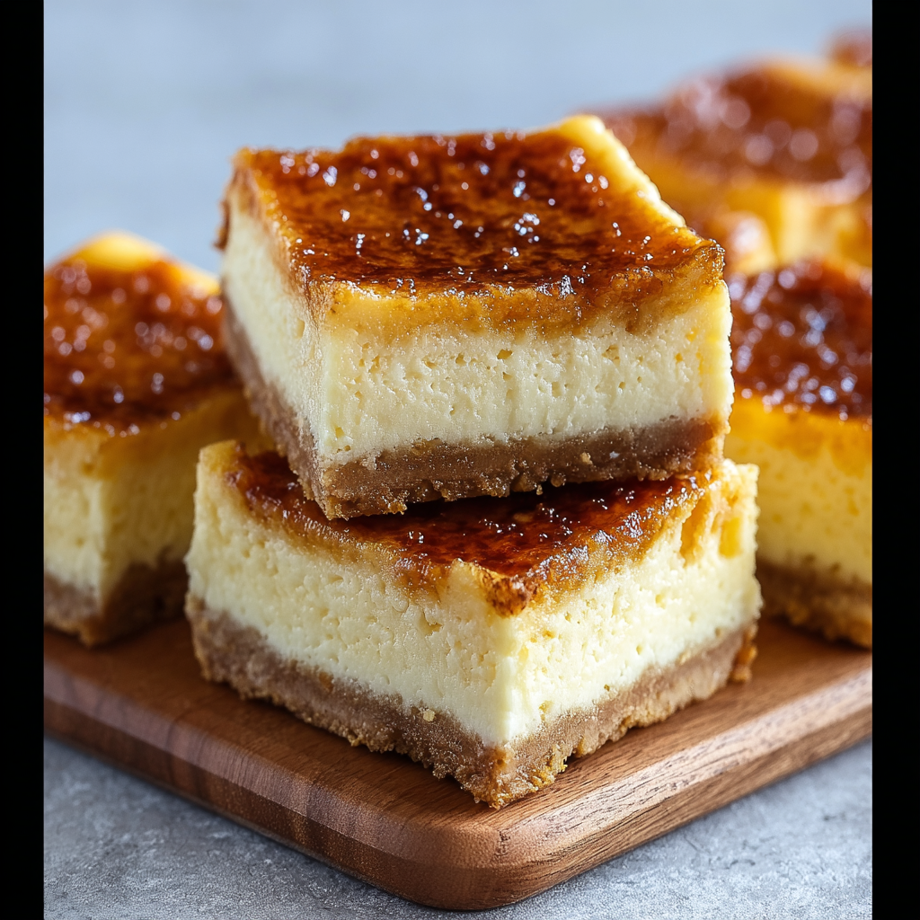 Crème Brûlée Cheesecake Bars