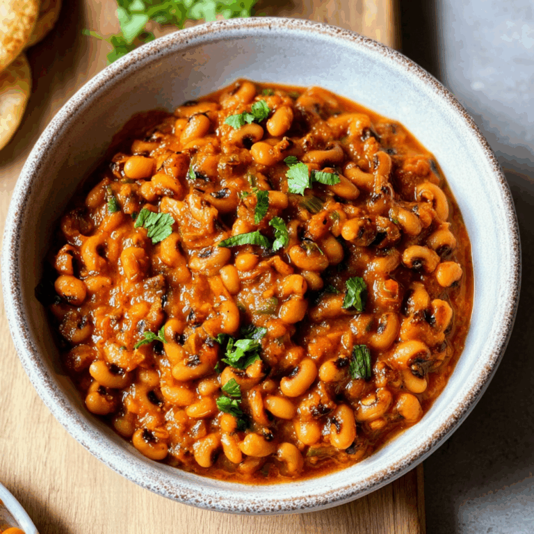 Speedy Healthy Black Eyed Beans Curry