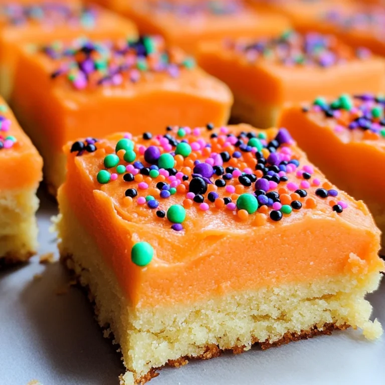 Halloween Frosted Sugar Cookie Bars
