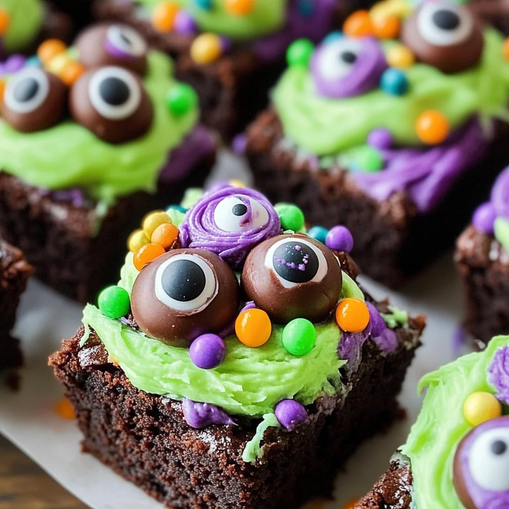 Witch's Cauldron Halloween Brownie Bites